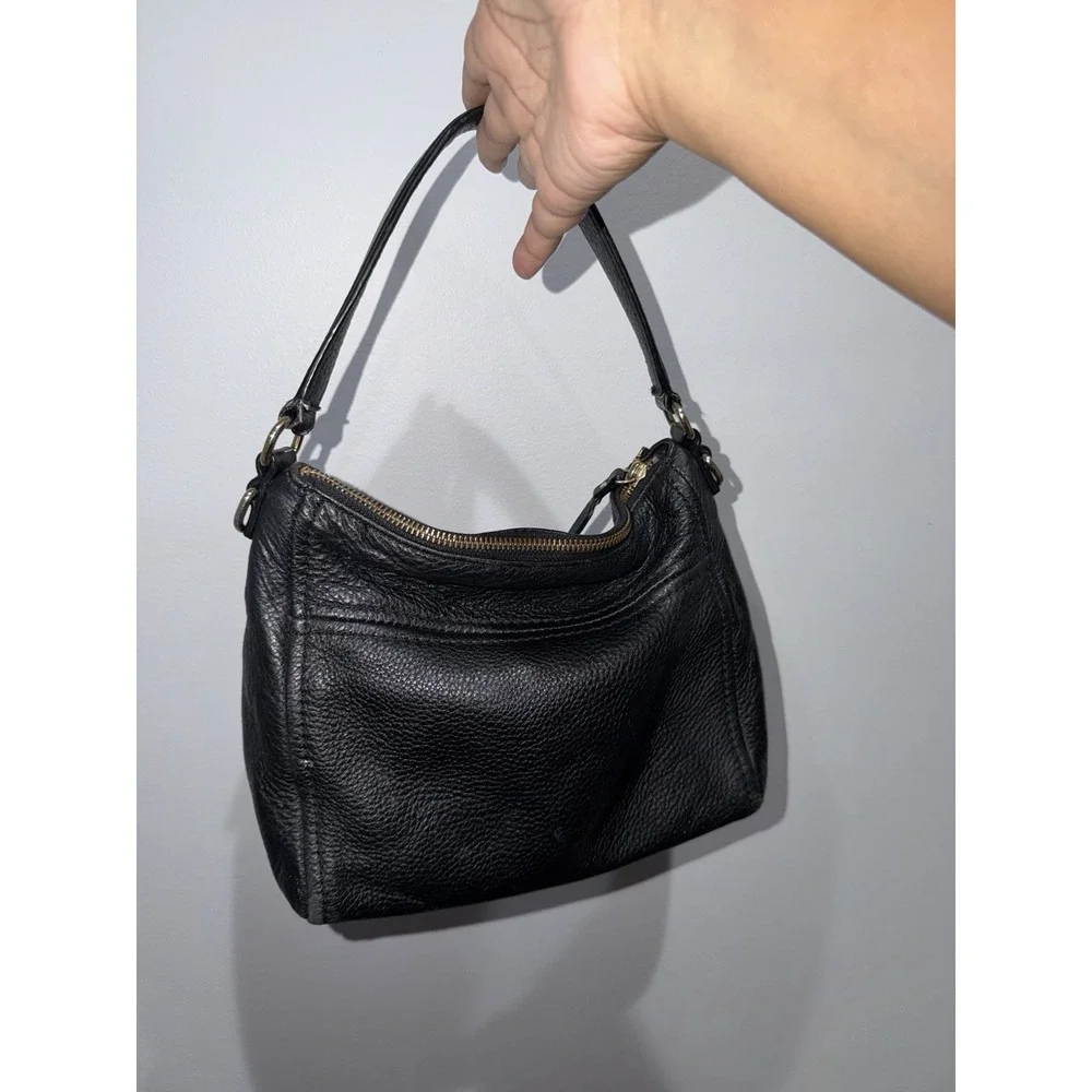 Kate Spade Michaela Chester Street Shoulder Bag Black Pebbled Leather Tassel M